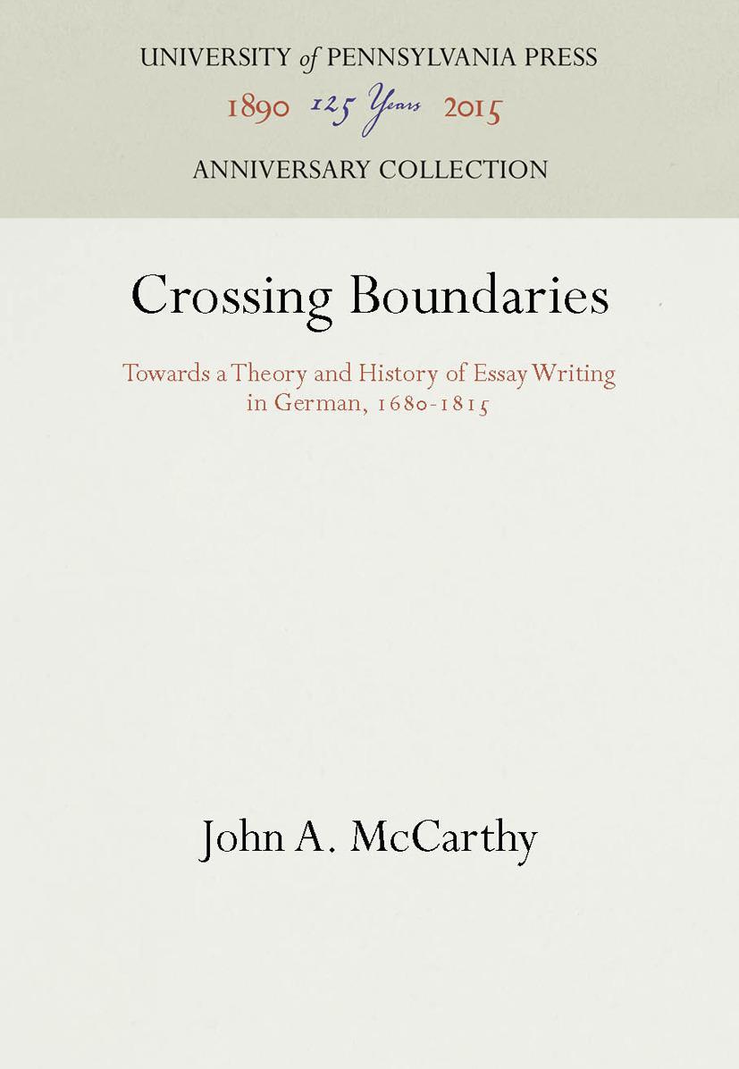 Crossing Boundaries
