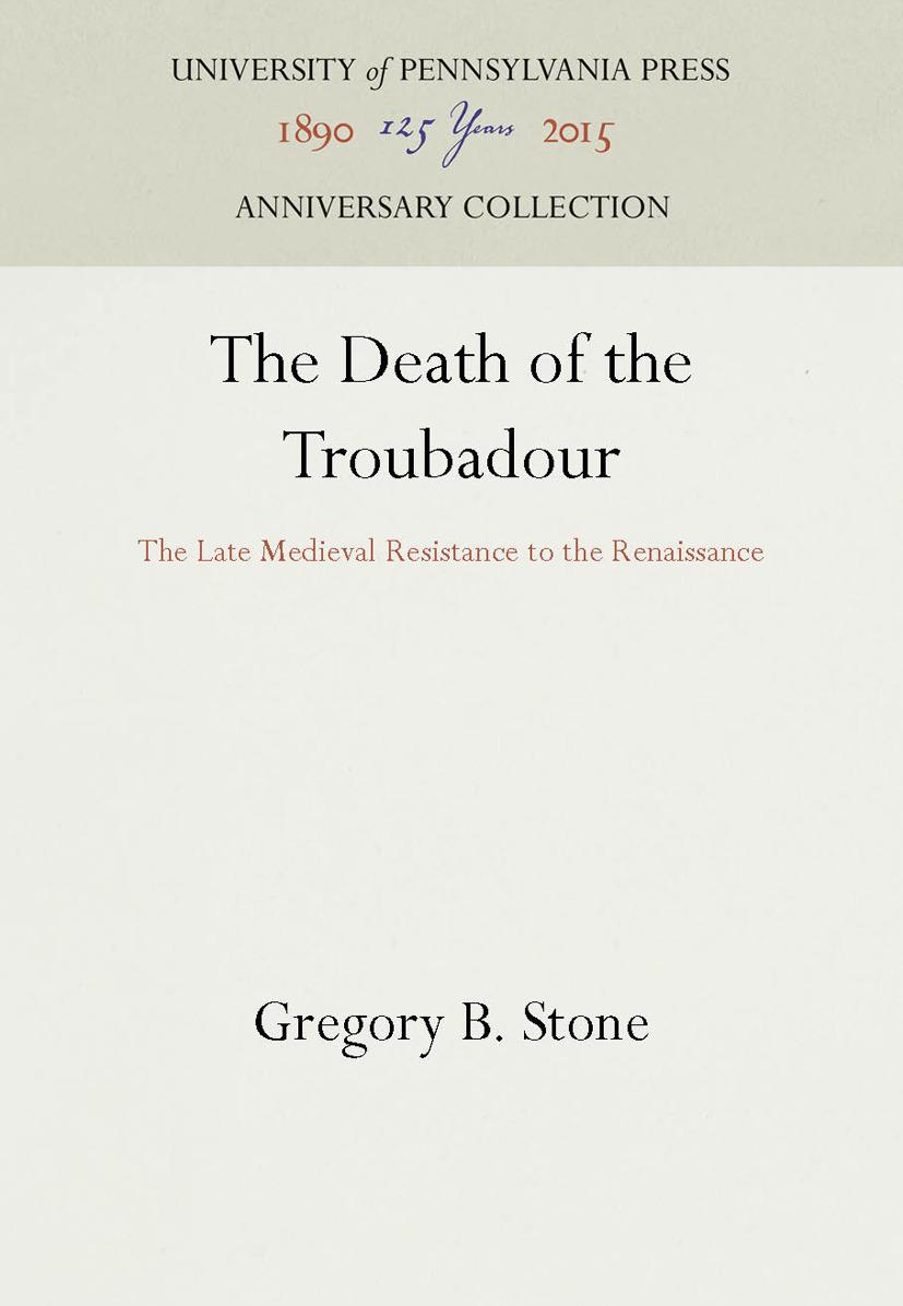 The Death of the Troubadour