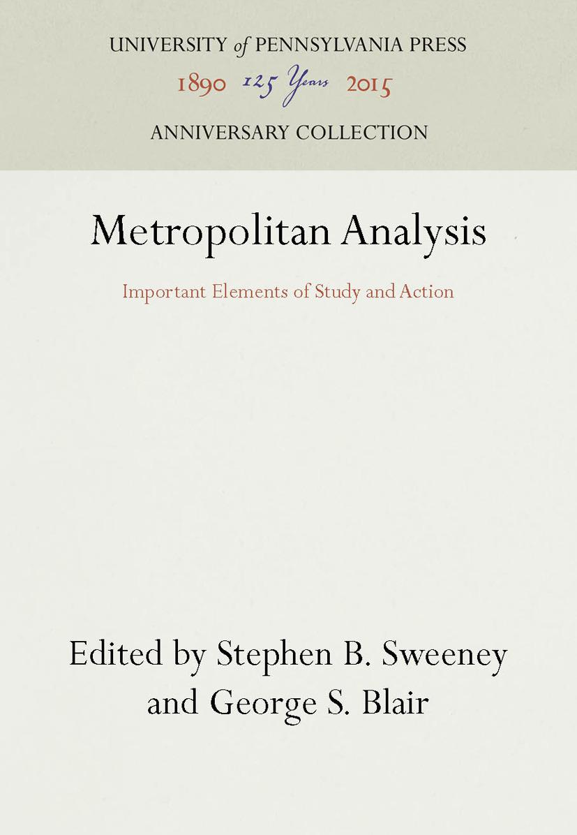 Metropolitan Analysis