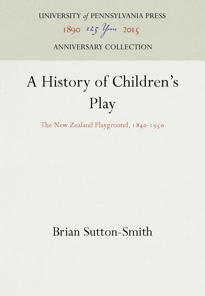 A History of Children's Play