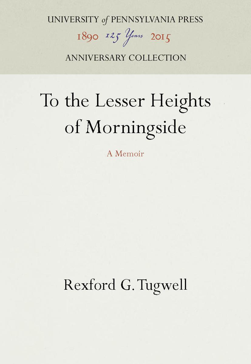To the Lesser Heights of Morningside