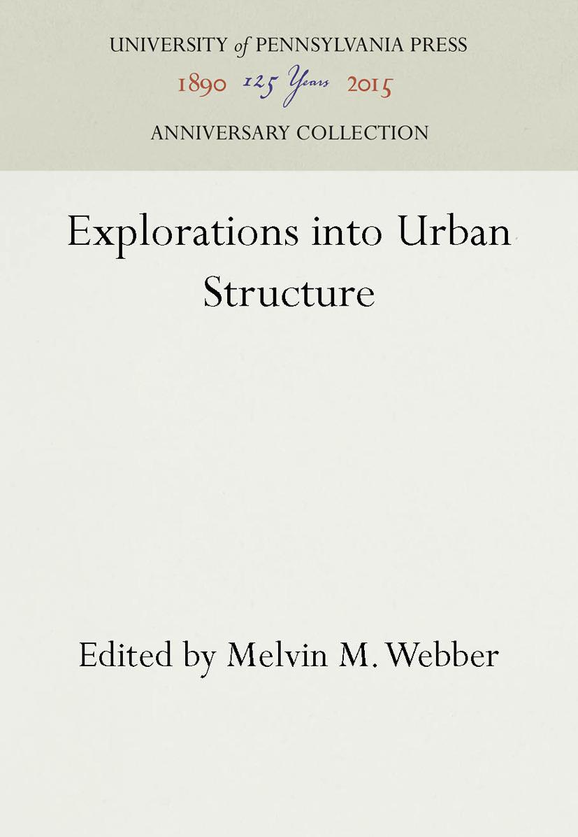 Explorations into Urban Structure