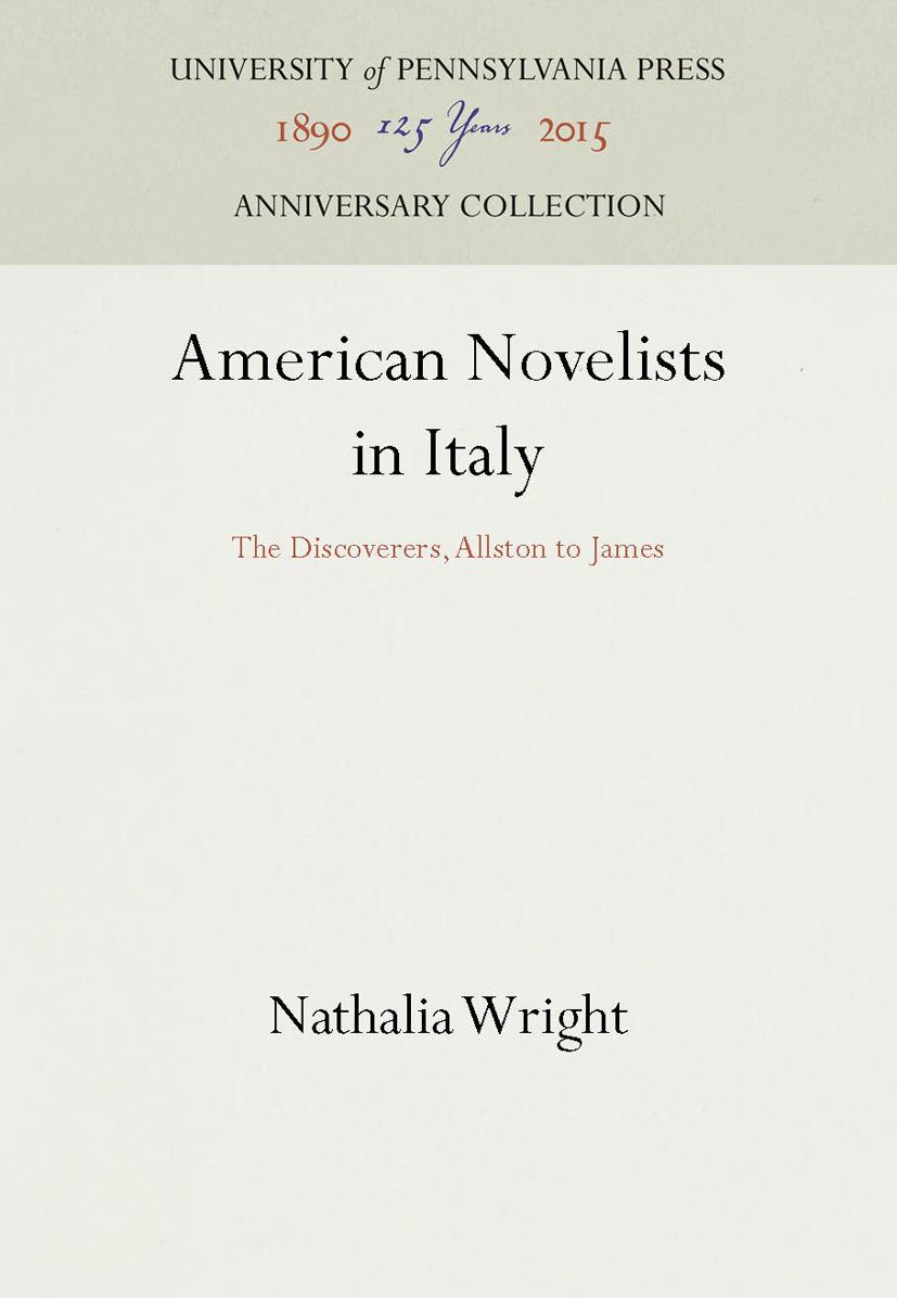 American Novelists in Italy