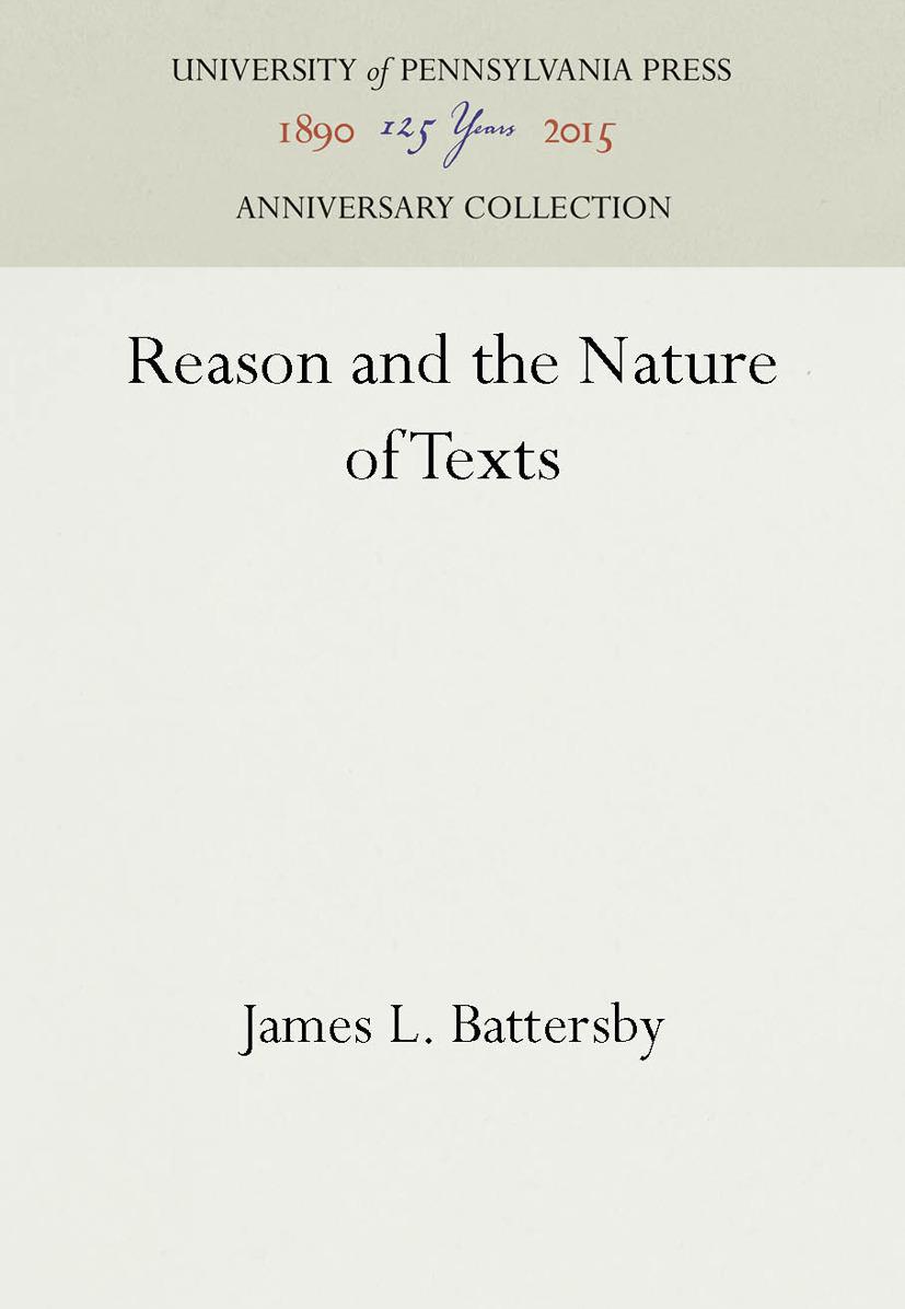 Reason and the Nature of Texts
