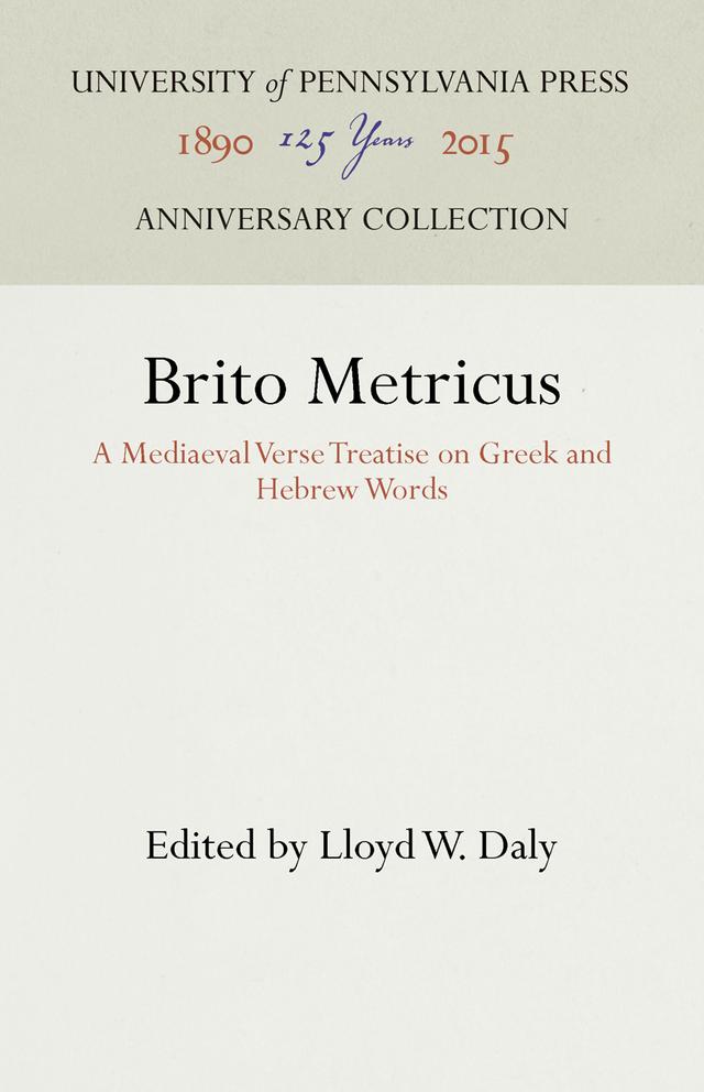 Brito Metricus by Lloyd W. Daly