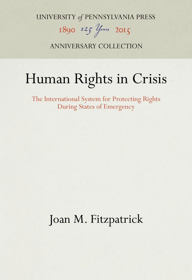Human Rights in Crisis by Joan M. Fitzpatrick