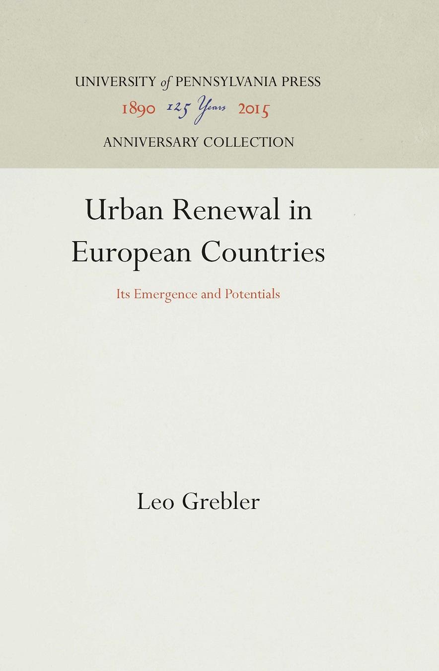 Urban Renewal in European Countries