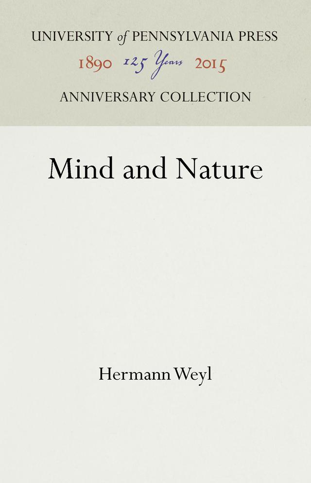 Mind and Nature by Hermann Weyl