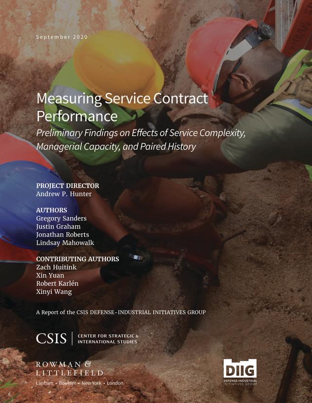 Measuring Service Contract Performance by Andrew P. Hunter, Gregory Sanders