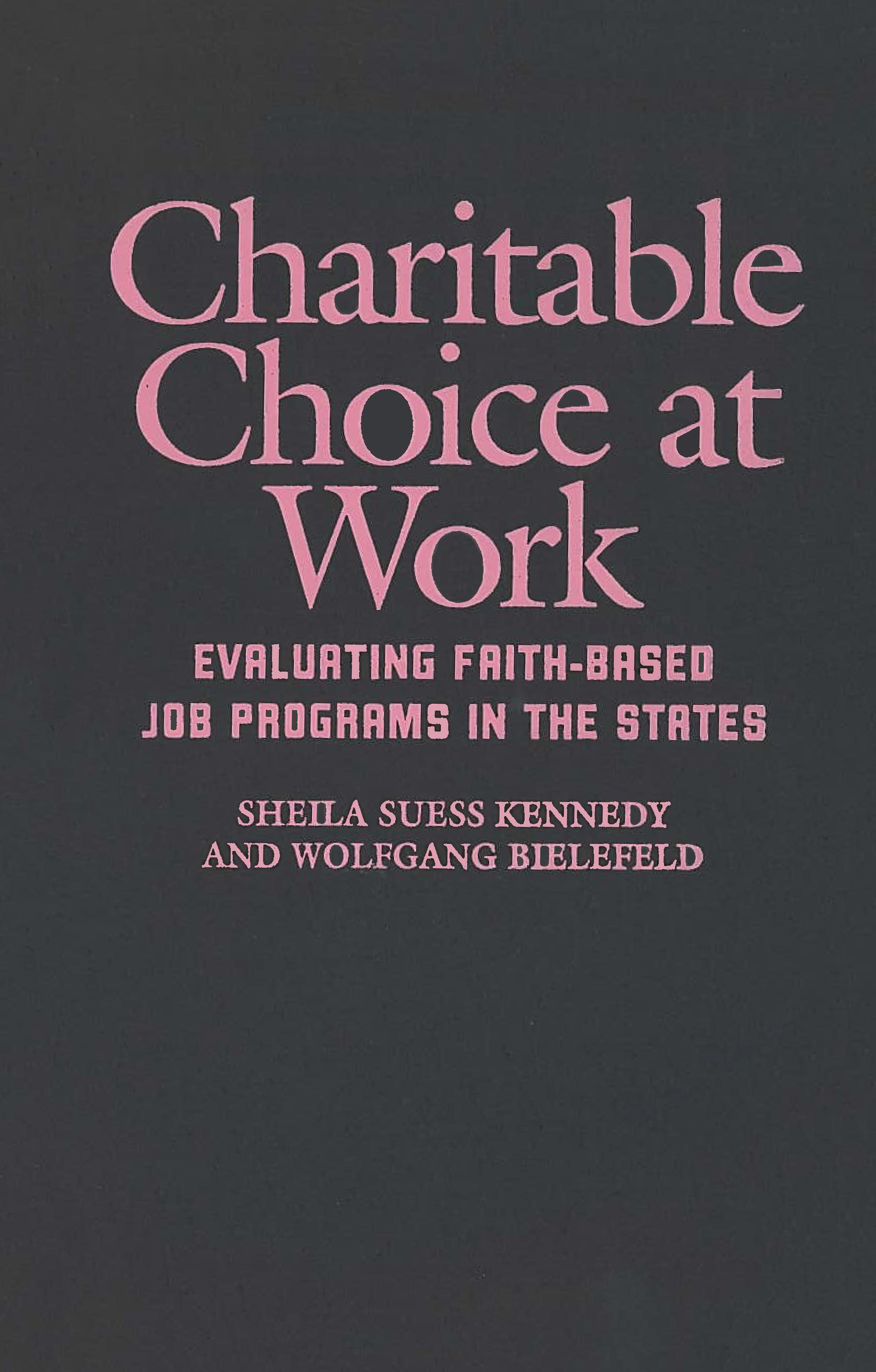 Charitable Choice at Work