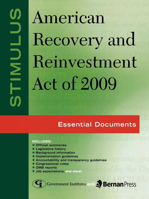 Stimulus: American Recovery and Reinvestment Act of 2009 by Federal Government