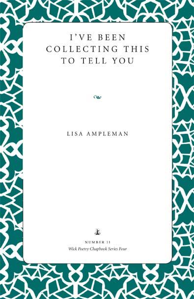 I've Been Collecting This to Tell You by Lisa Ampleman