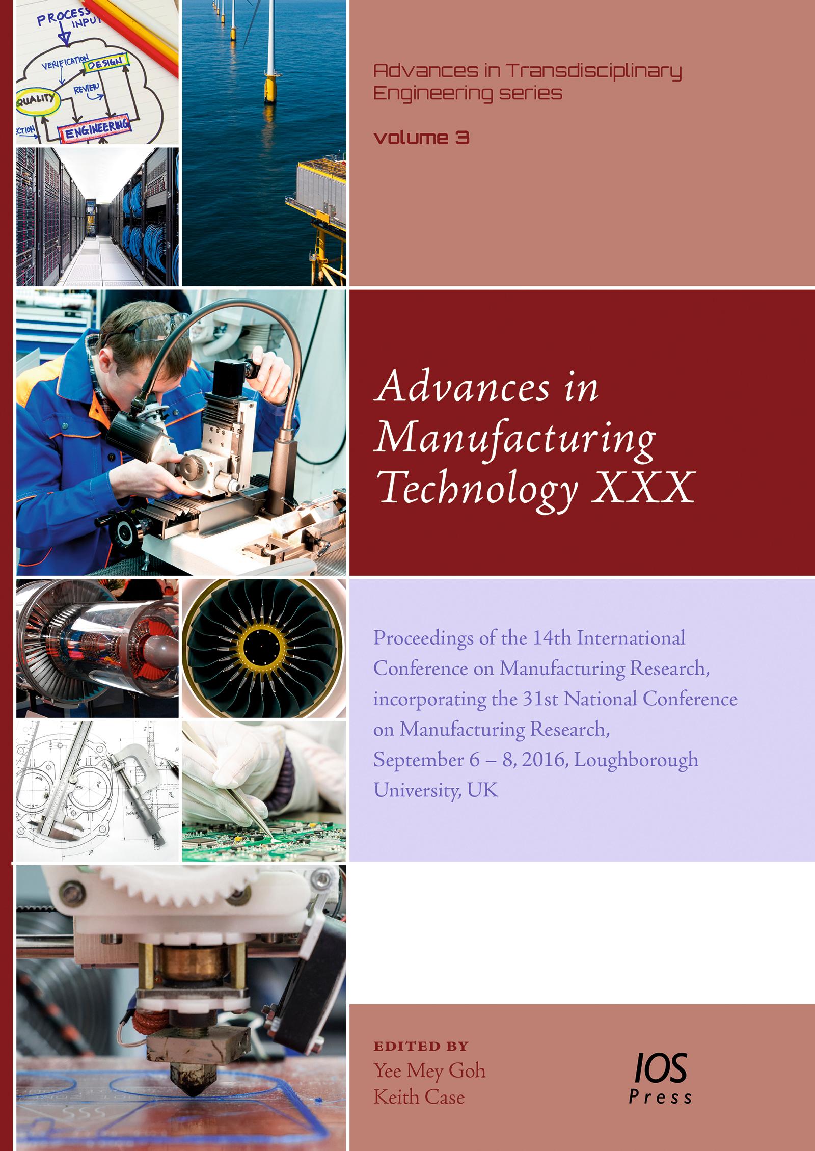 Advances in Manufacturing Technology XXX