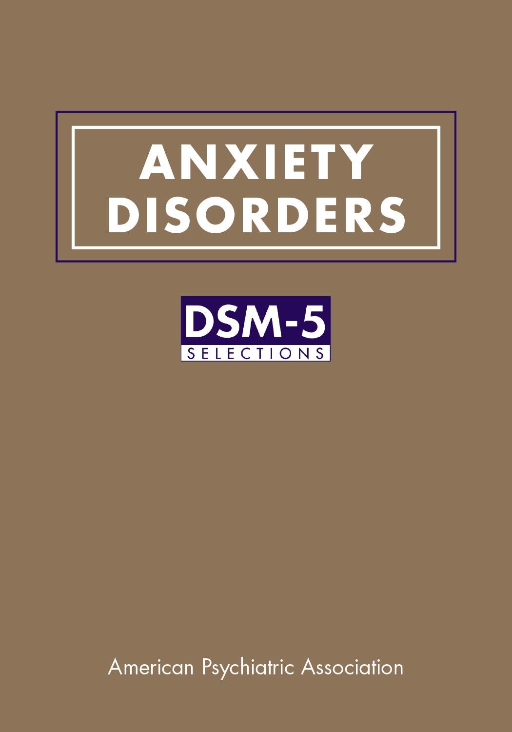 Anxiety Disorders