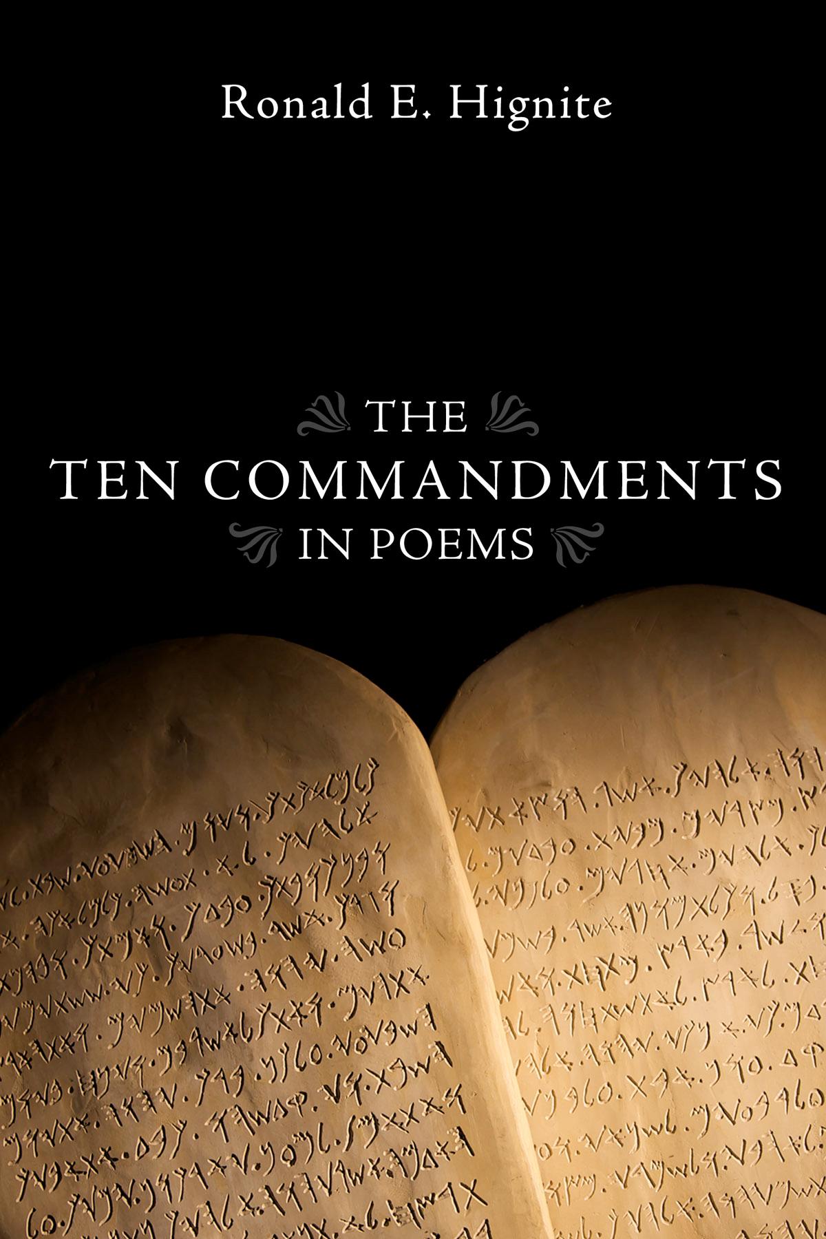 The Ten Commandments in Poems