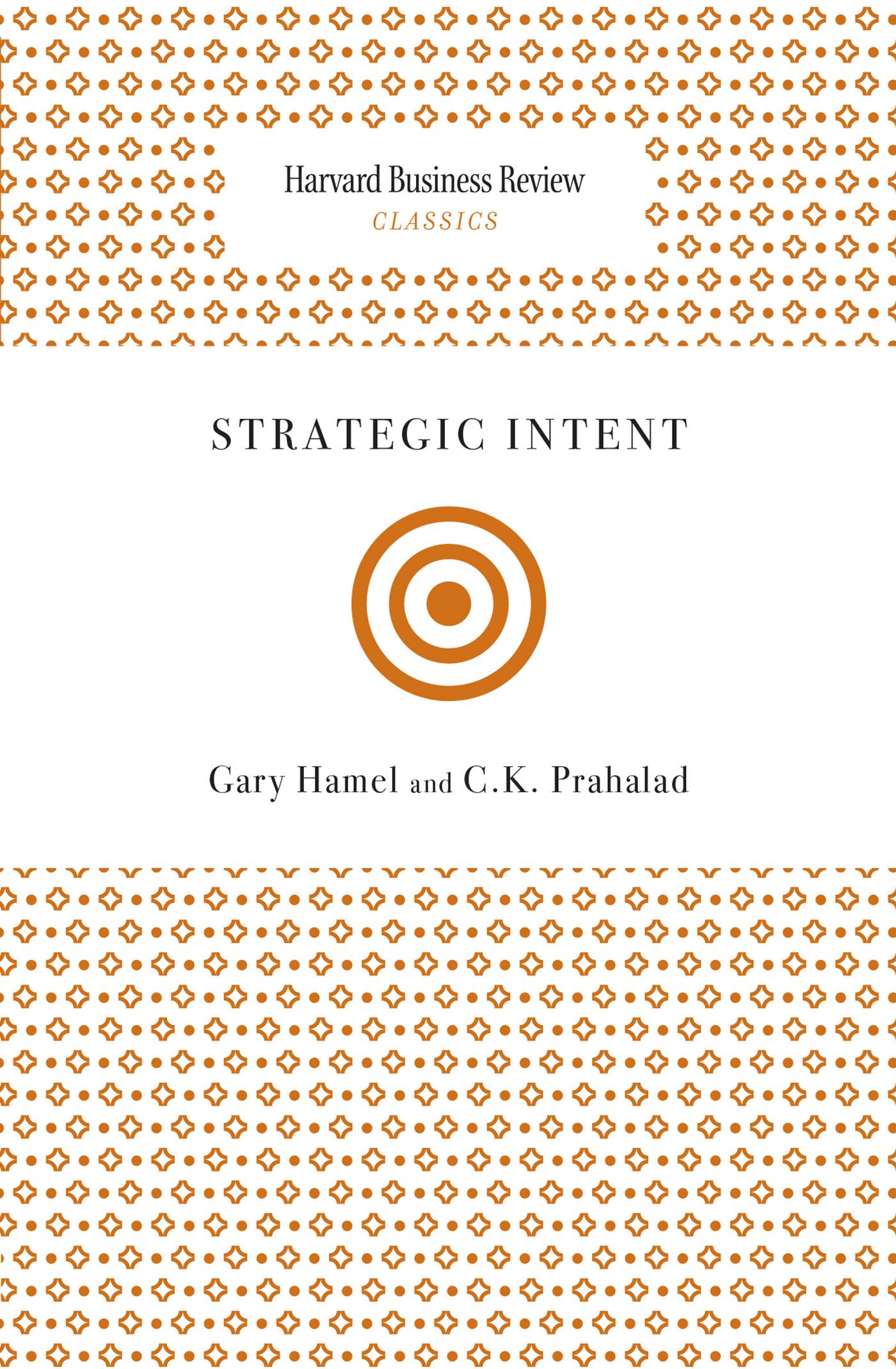 Strategic Intent