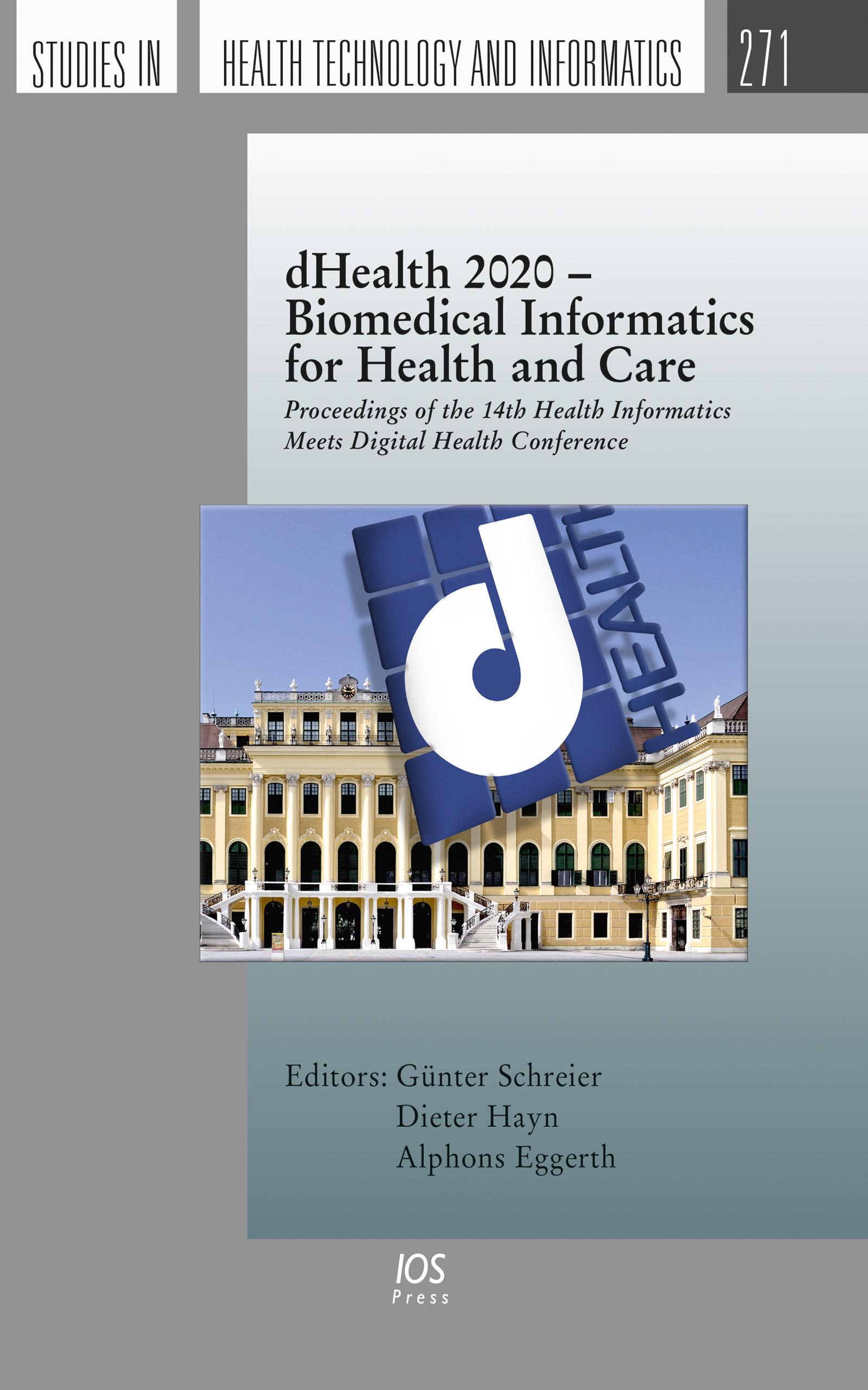 dHealth 2020 – Biomedical Informatics for Health and Care