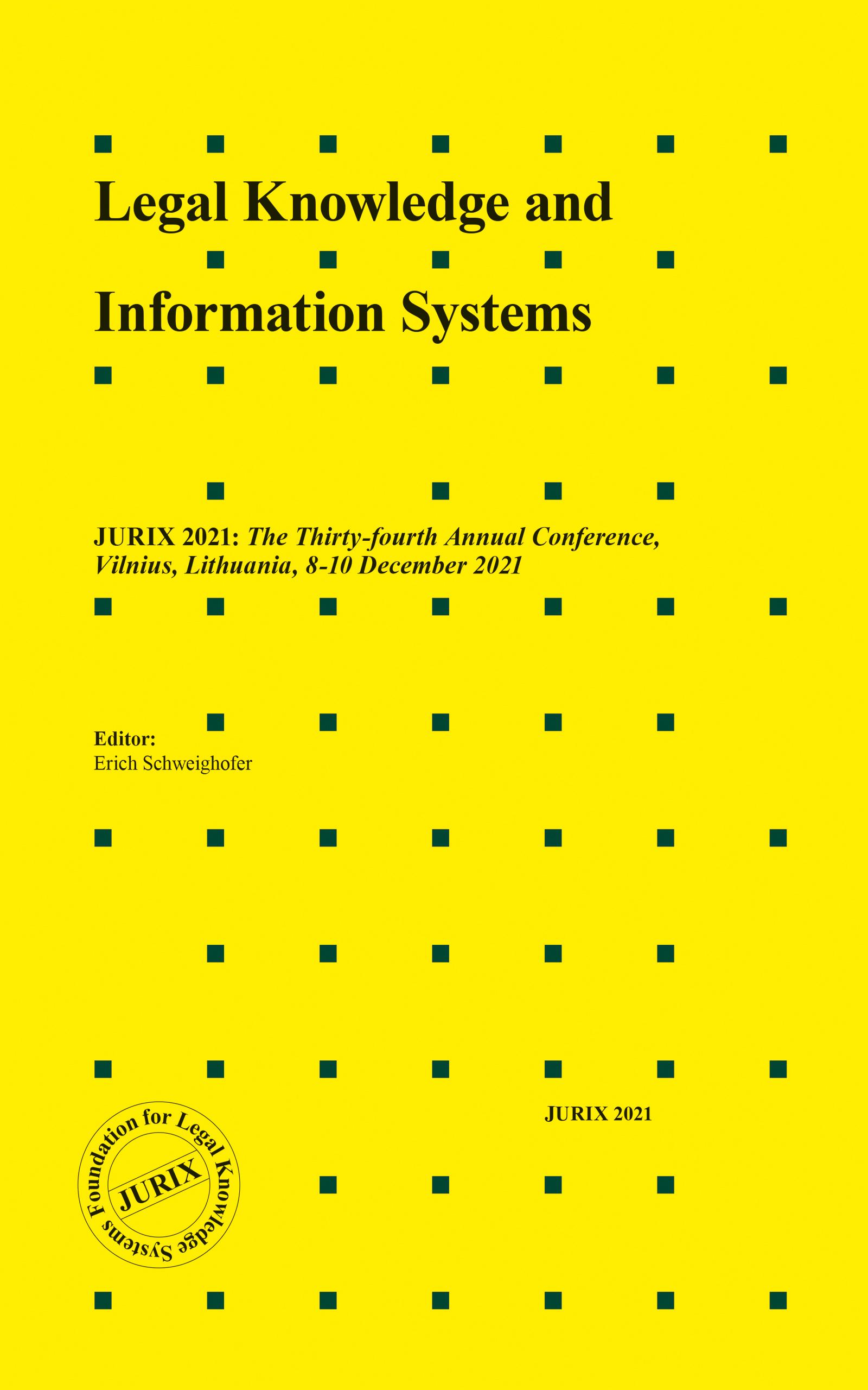 Legal Knowledge and Information Systems