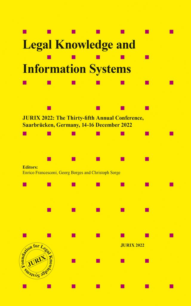 Legal Knowledge and Information Systems by Christoph Sorge, Georg Borges