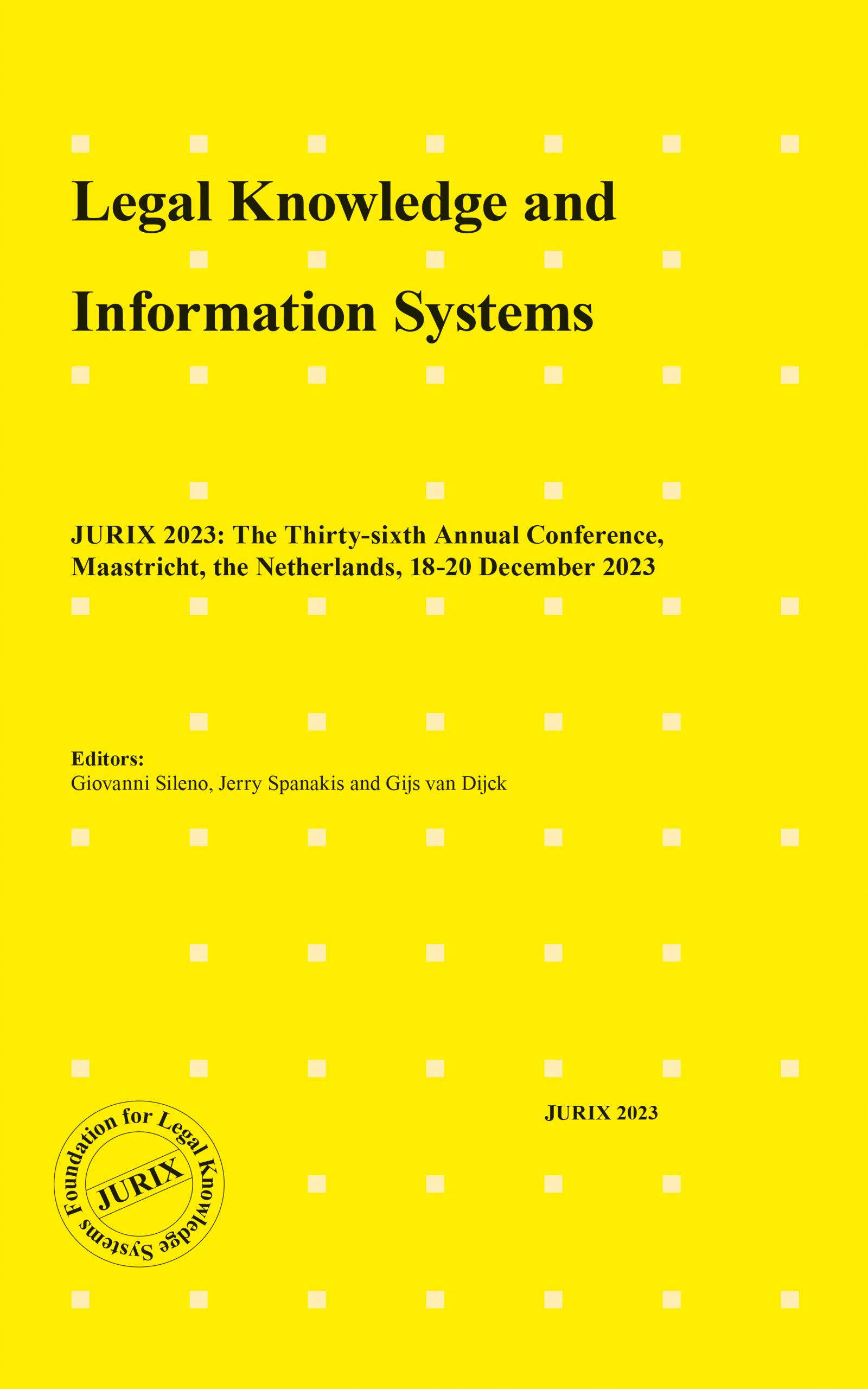 Legal Knowledge and Information Systems