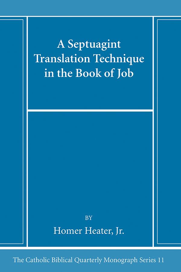 A Septuagint Translation Technique in the Book of Job