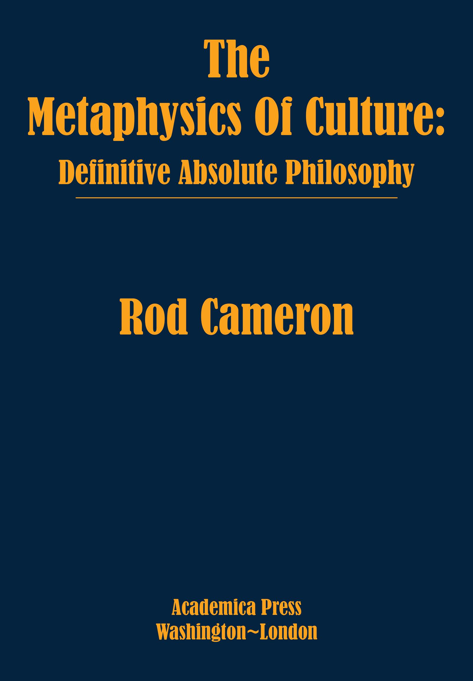The Metaphysics of Culture