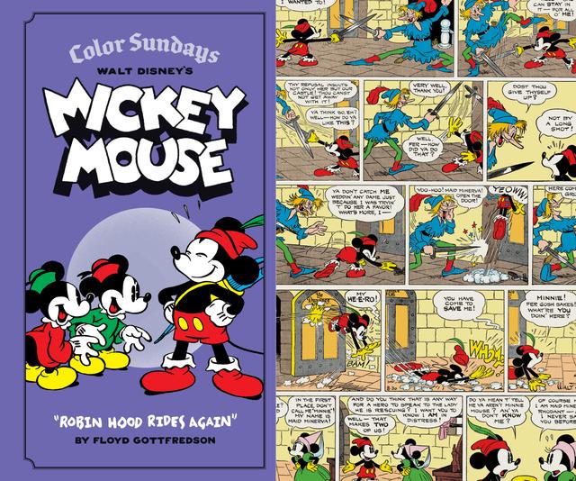 Walt Disney's Mickey Mouse Color Sundays "Robin Hood Rides Again" by David Gerstein, Floyd Gottfredson, Gary Groth
