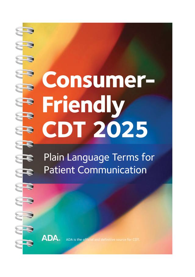 Consumer Friendly CDT 2025 by American Dental Association