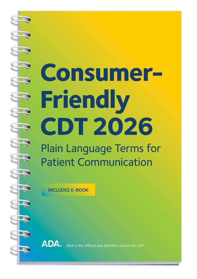 Consumer Friendly CDT 2026 by American Dental Association