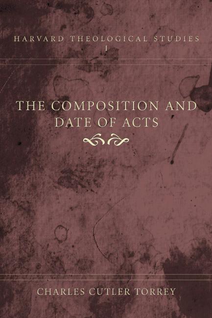 The Composition and Date of Acts