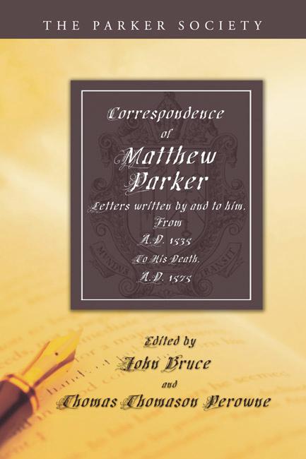 Correspondence of Matthew Parker, Archbishop of Canterbury
