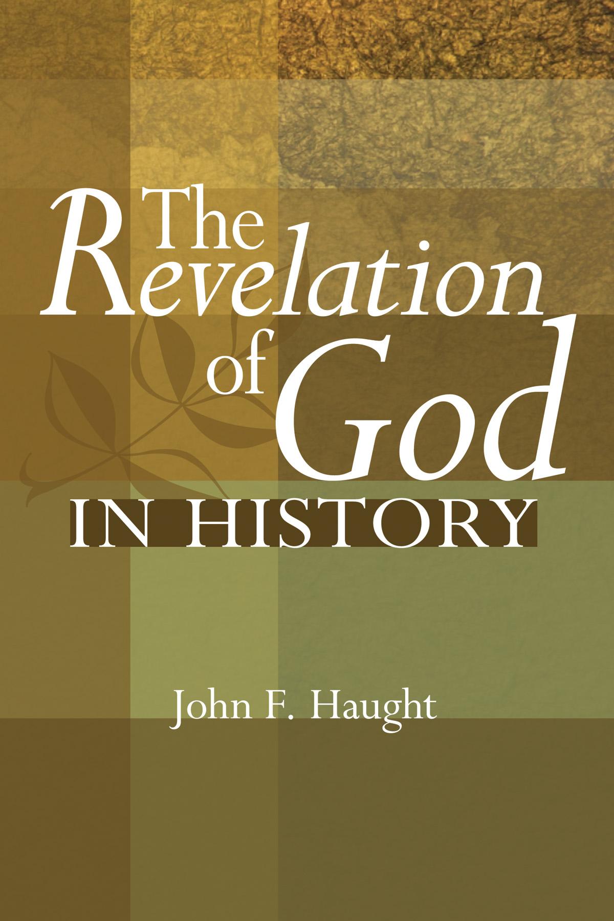 The Revelation of God in History