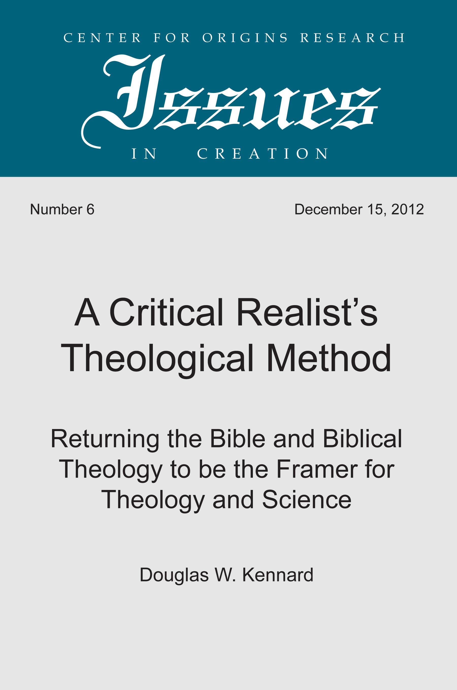 A Critical Realist’s Theological Method