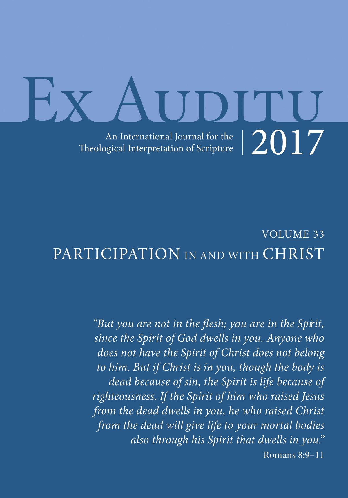 Ex Auditu - Volume 33