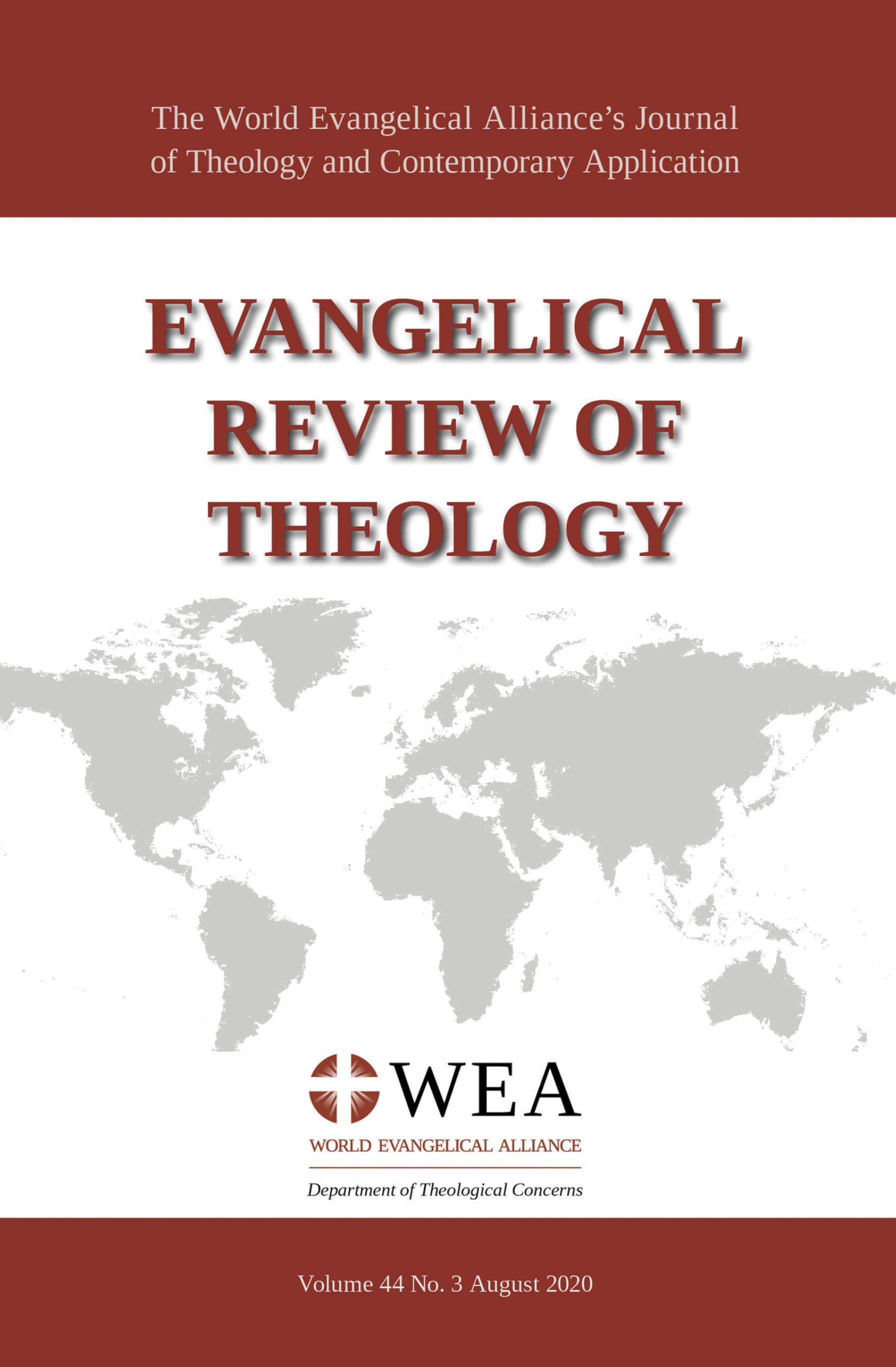 Evangelical Review of Theology, Volume 44, Number 3, August 2020