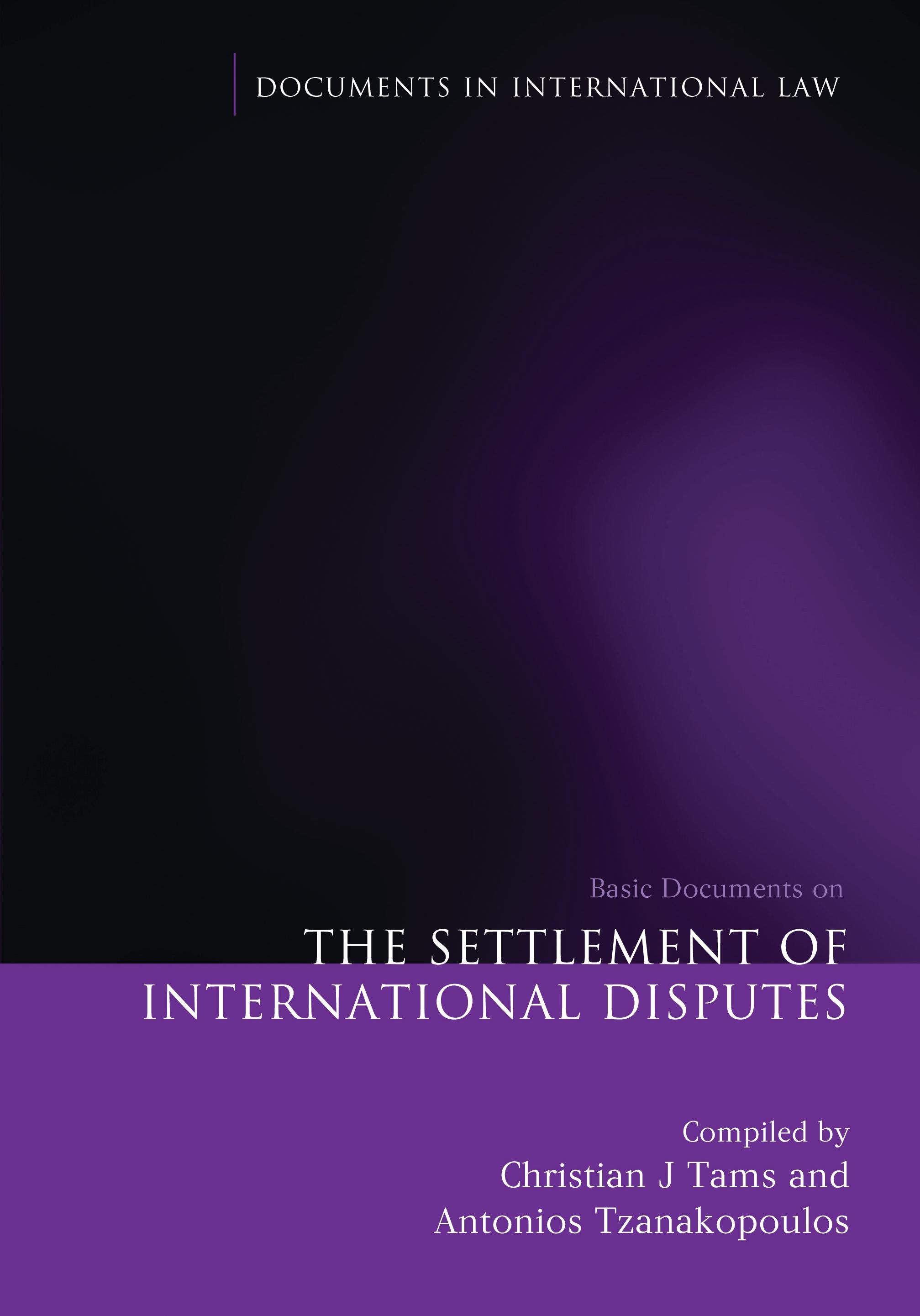The Settlement of International Disputes