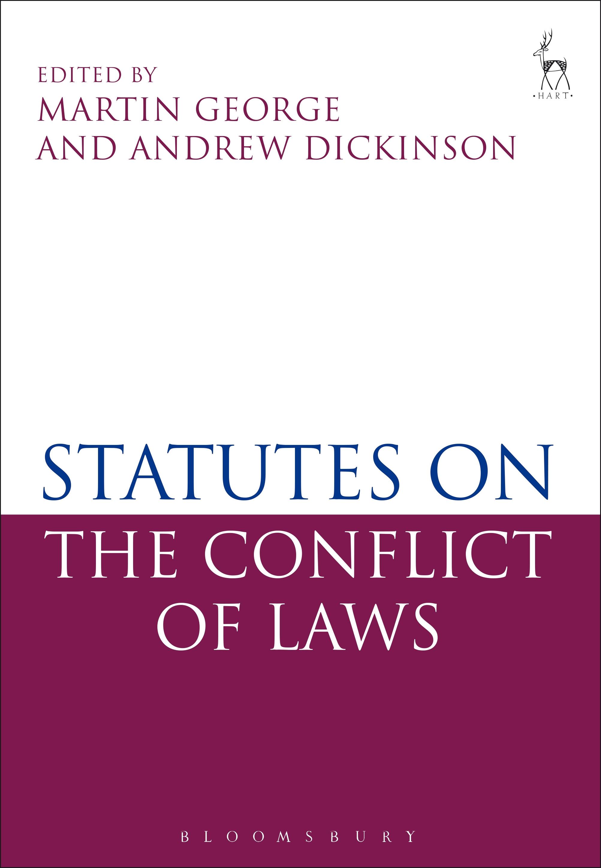 Statutes on the Conflict of Laws