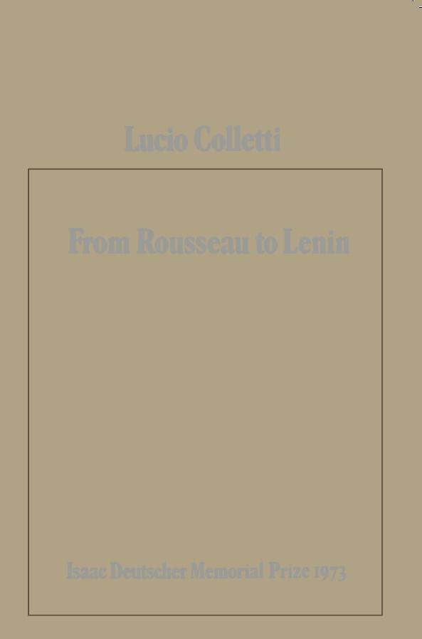 From Rousseau to Lenin