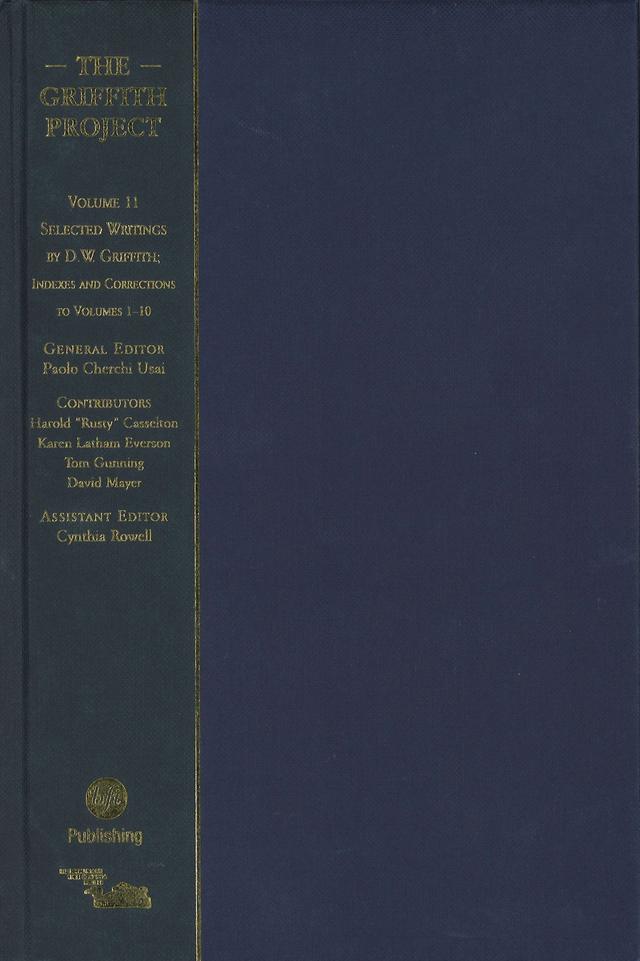 The Griffith Project, Volume 11 by Paolo Cherchi Usai