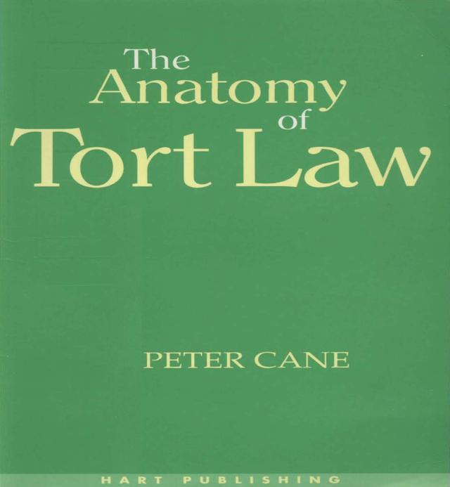 The Anatomy of Tort Law by Peter Cane