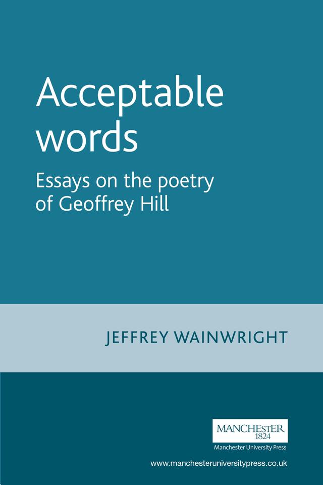 Acceptable words by Jeffrey Wainwright