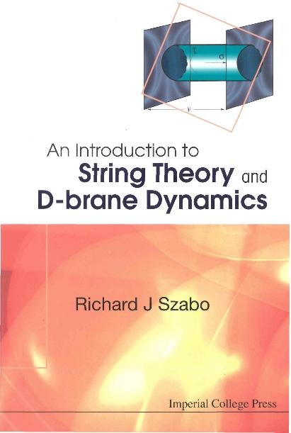 INTRO TO STRING THEORY D-BRANE DYNS by Szabo Richard J