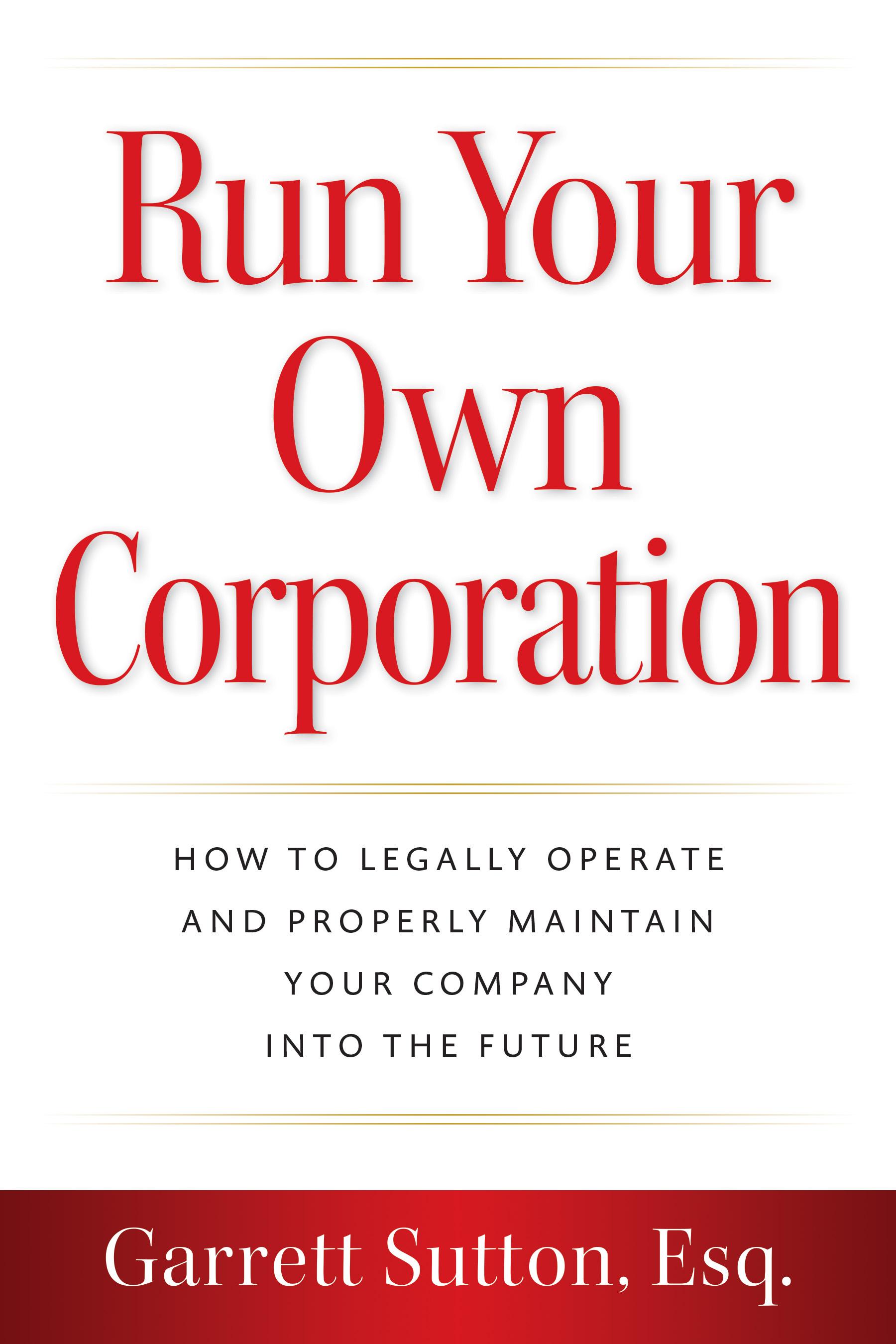Run Your Own Corporation