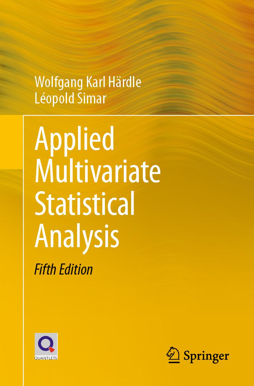 Applied Multivariate Statistical Analysis