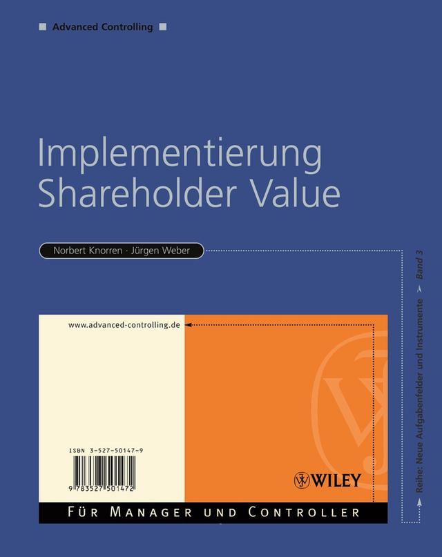 Implementierung Shareholder Value by Jürgen Weber, Norbert Knorren