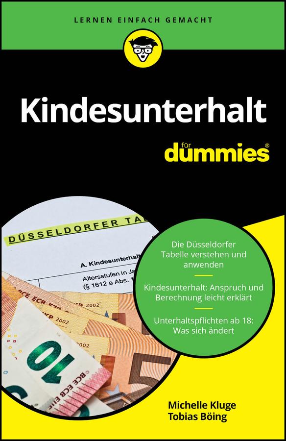 Kindesunterhalt für Dummies by Michelle Kluge, Tobias Böing