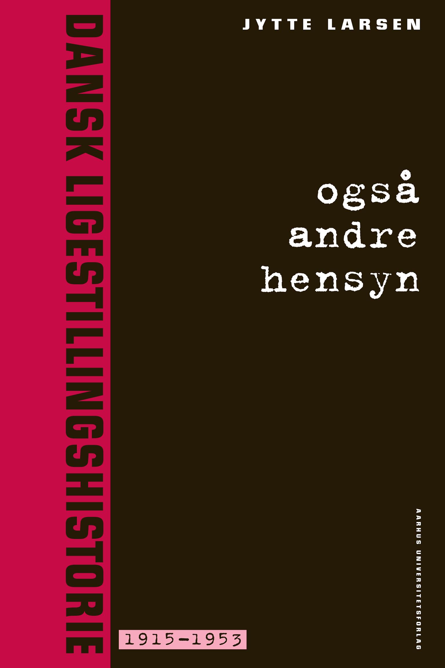Også andre hensyn 2