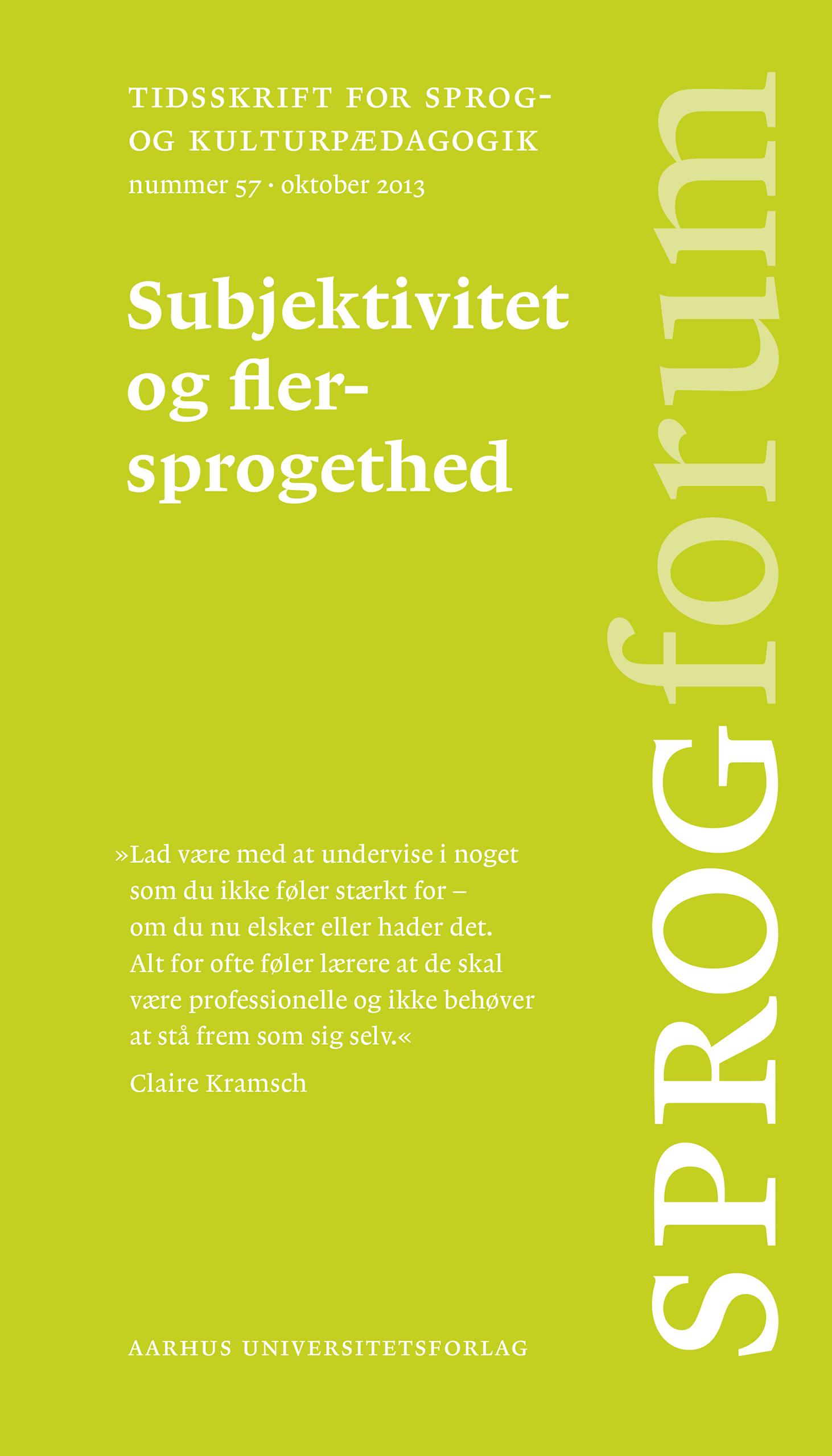 Subjektivitet og flersprogethed