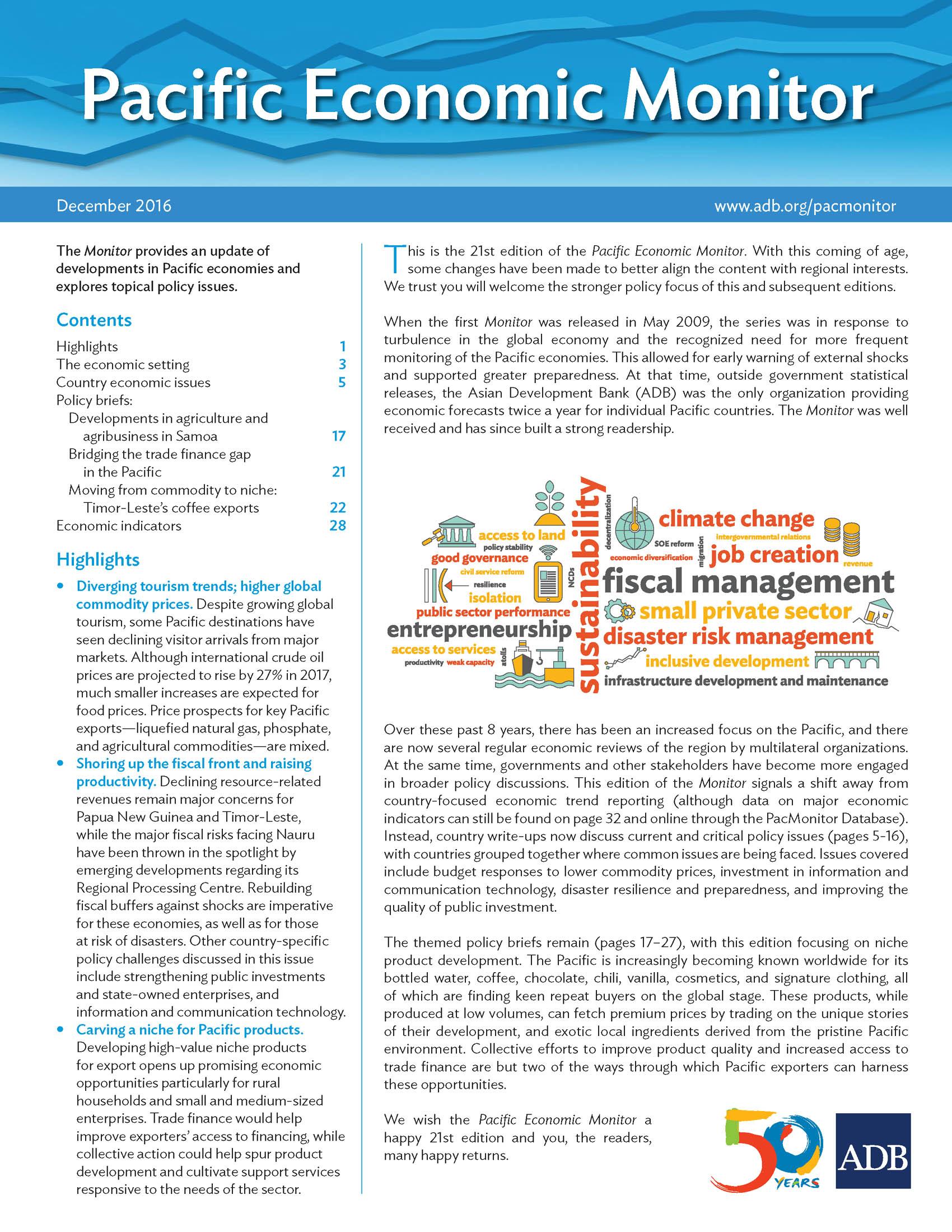 Pacific Economic Monitor December 2016