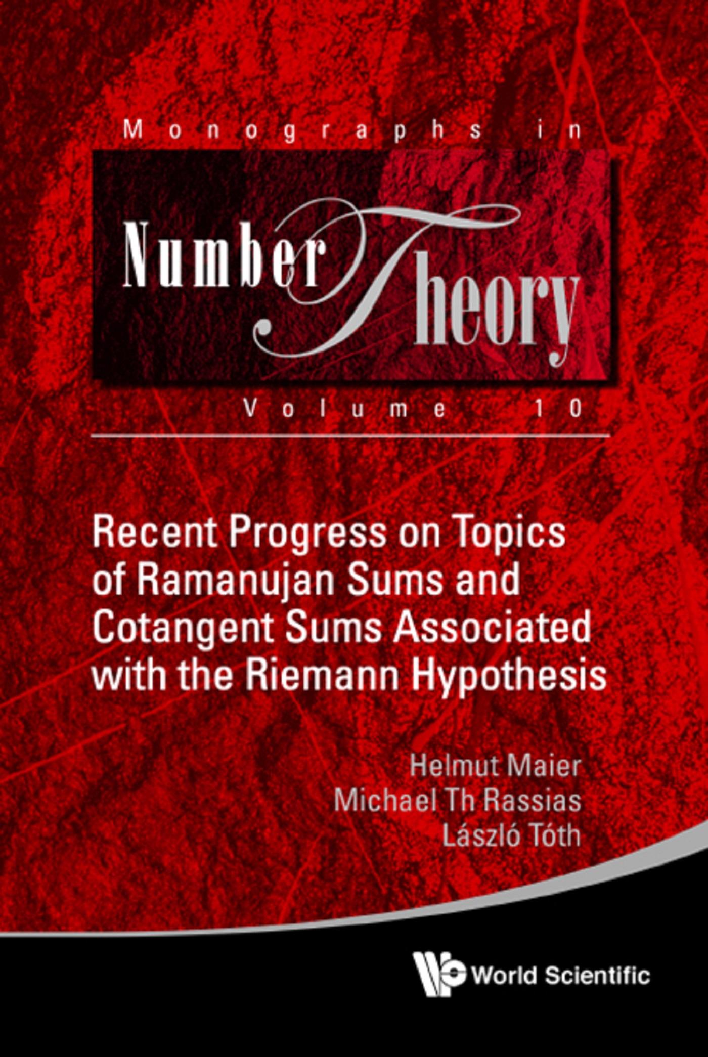 RECENT PROGRESS TOPIC RAMANUJAN SUMS & COTANGENT SUMS ..